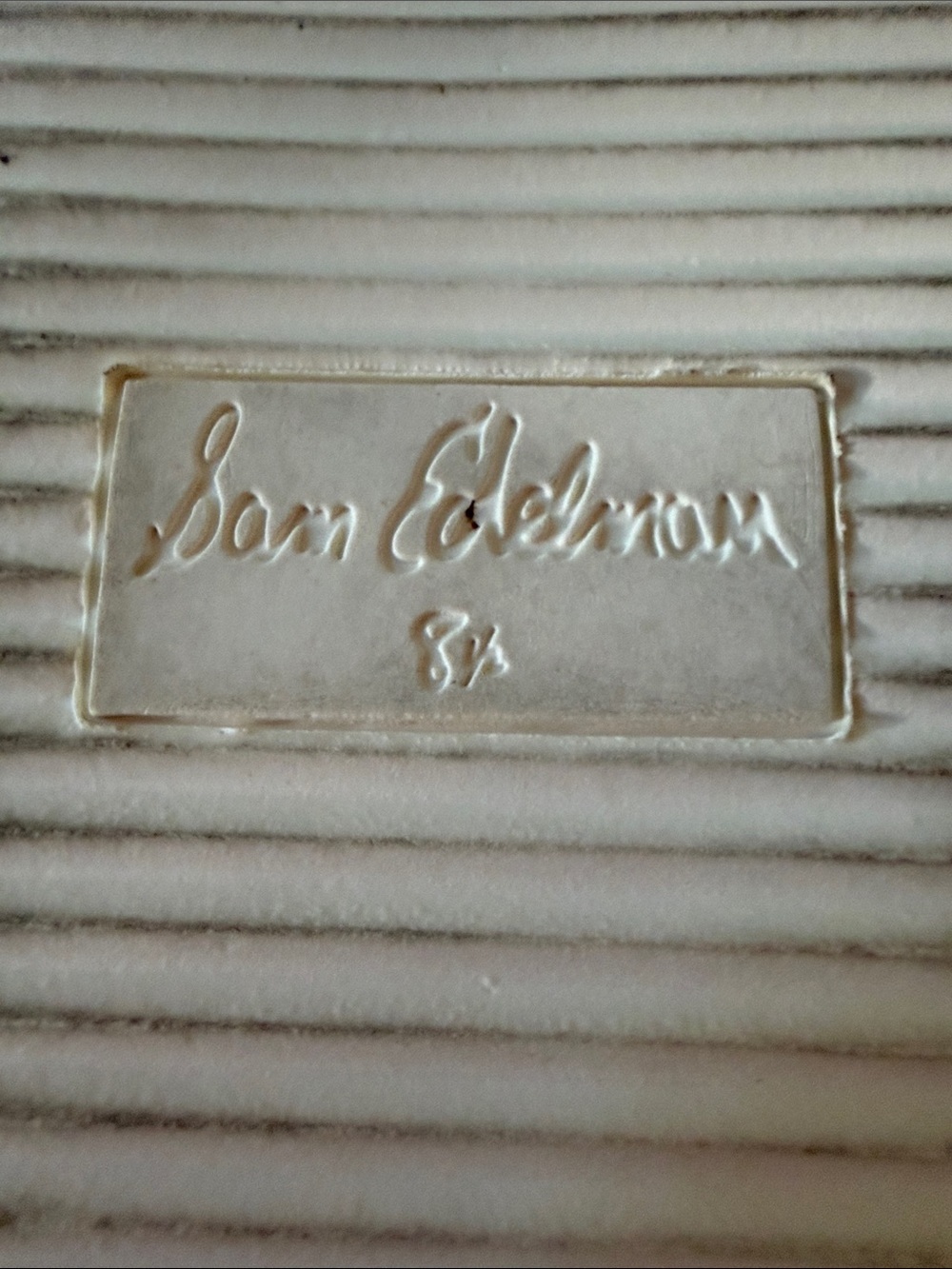 Sam Edelman White Woven Slide Sandals - Picture 4 of 5